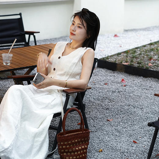 【部分现货】良木礼夏季亚麻连衣裙（5983） 商品图1