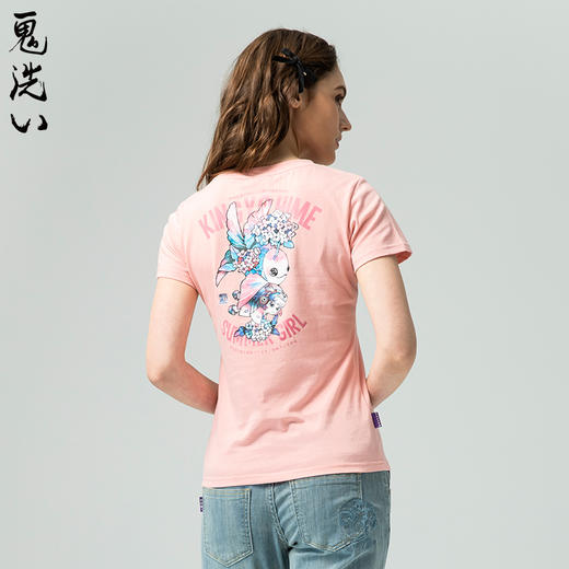 ONIARAI/鬼洗25春夏新品鱼姬夏色修身短袖T恤女式 J850205 商品图0