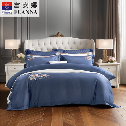 富安娜周年纪念款四件套-繁花·瑾念 203*229cm【鲜知10.0】 商品图0