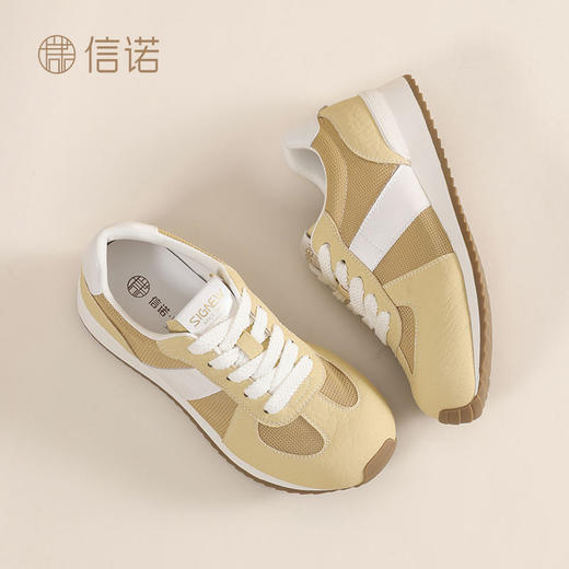 信诺复古女鞋德训鞋女春季新款阿甘鞋厚底户外百搭运动女鞋休闲鞋X5C093-71 商品图5
