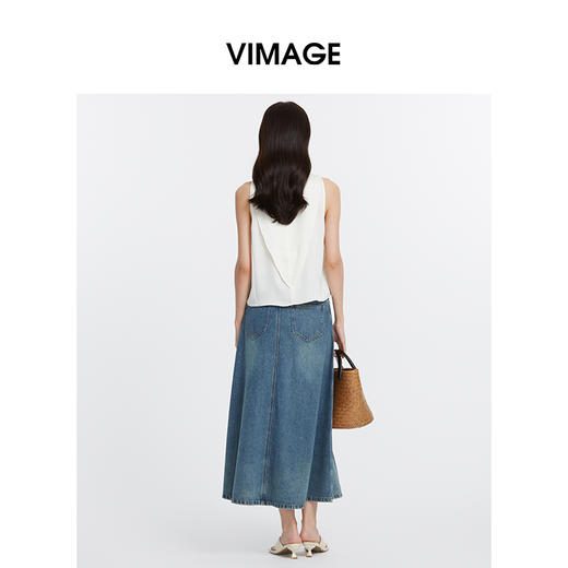 VIMAGE纬漫纪夏季新款时尚百搭纯色小上衣V1913546 商品图4