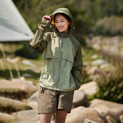 雀说山系冰感防晒衣男女同款UPF50+防紫外线防水可拆卸袖子情侣防晒服AL94555 商品图6