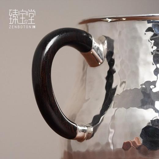 臻宝堂公道杯999纯银鹰嘴分茶器纯手工锤纹茶海匀杯家用功夫茶具满堂红公道杯 商品图2