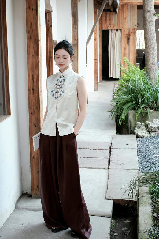 盛唐牡丹| 手工刺绣如意对襟上衣 商品图8