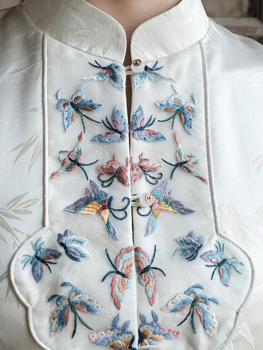 盛唐牡丹| 手工刺绣如意对襟上衣 商品图3