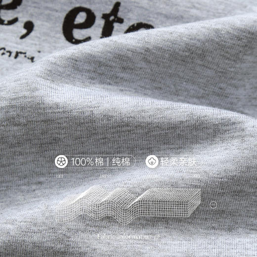 芬腾【带胸垫】睡衣女款夏纯棉薄款短袖长裤套头外穿空调家居服套装 商品图1