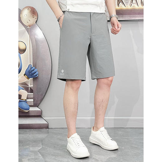 短裤男夏季五分裤子百搭休闲裤日系简约工装直筒橡筋中裤   YMXZ-901/D01* 商品图5