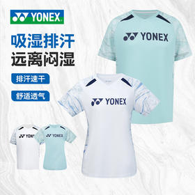 尤尼克斯YONEX羽毛球服速干短袖夏季比赛服110015BCR/210015BCR男女款短袖