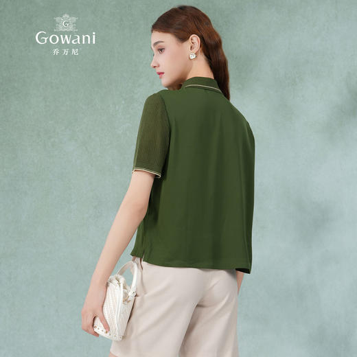 乔万尼短袖衬衫夏季设计感小众通勤气质ET2C321 商品图4