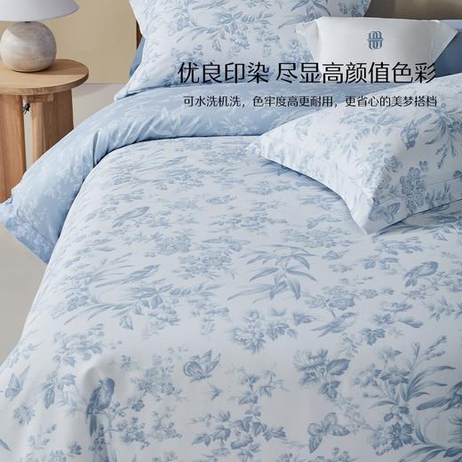 水星家纺 A类40支兰精天丝棉四件套夏四季被套莱赛尔床单天丝套件 商品图3