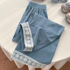 【YW】无忧购莱赛尔天丝棉牛仔直筒阔腿休闲女裤W04-6628-6(截单后7天发货)