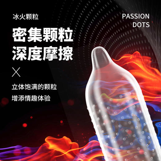 第六感避孕套超薄冰火三合一18只 螺纹大颗粒安全套女用 情趣狼牙套男用 商品图3