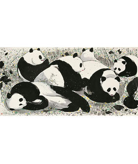 吴冠中《熊猫》199版