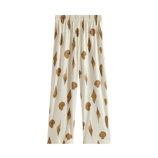 芬腾棉绸睡裤女款夏季薄款长裤冰丝薄款可外穿家居裤休闲空调裤子 商品图0