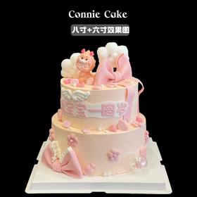 龙宝宝女孩 周岁生日蛋糕