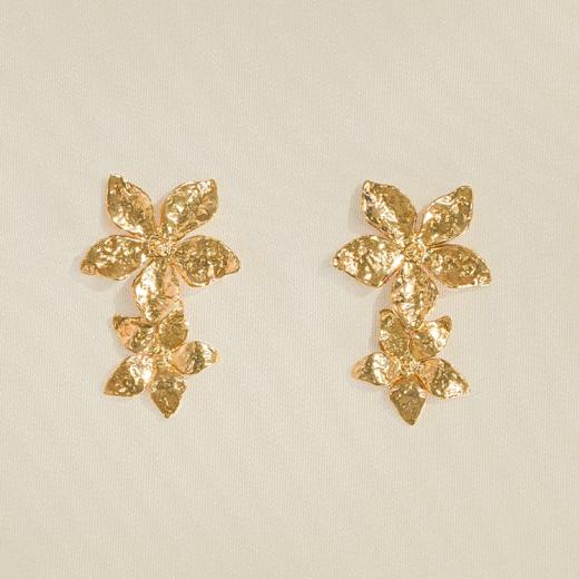 北京仓｜Agapee-Thalla-24K镀金 花朵 耳钉［法国设计师］ 商品图1