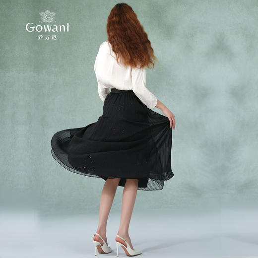 乔万尼半身裙女夏季新款百褶半裙显瘦百搭EM2D769 商品图4