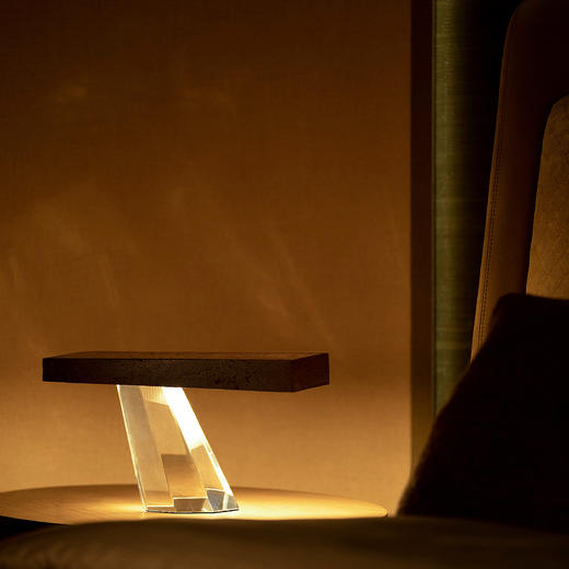 摩根玛瑙系列聚光台灯天然黑洞石+水晶 商品图3