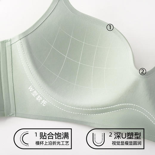 熳洁儿 强聚拢无痕内衣小胸聚拢一片式收副乳22761525 商品图2