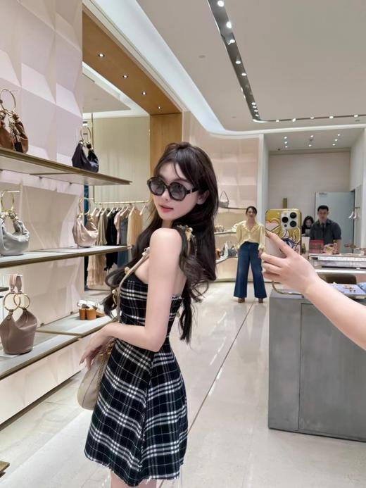 清仓捡漏LINCHAOZHANG私服定制系列【格格巫】  LL250091 格子抹胸连衣裙 商品图3