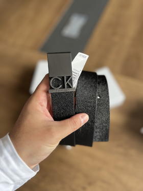 正品！！订单！CK 男士 皮质经典商务休闲腰带针扣皮带 旋转头！！两面使用送人自用都可以