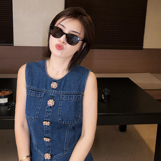 【预售5天】良木礼无袖牛仔连衣裙(Q13) 商品图1