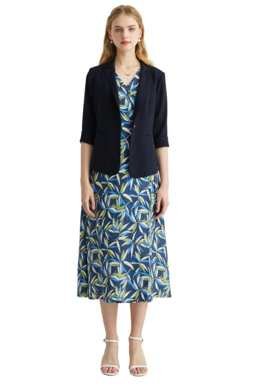 VIVIAN LIU薇薇安刘R2423105女装新款时尚翻领一粒扣圆摆西装 商品图5