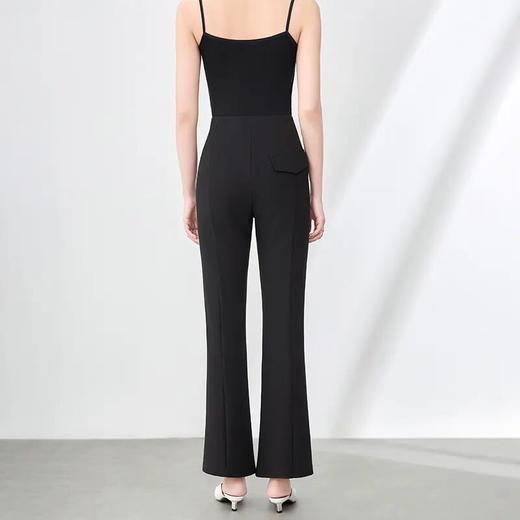 【高货wl】全新升级【铂金会员201/天猫269/差价68】(00843) 洛诗琳时尚高级感通勤高腰修身显瘦超弹女夏微喇休闲裤 商品图1