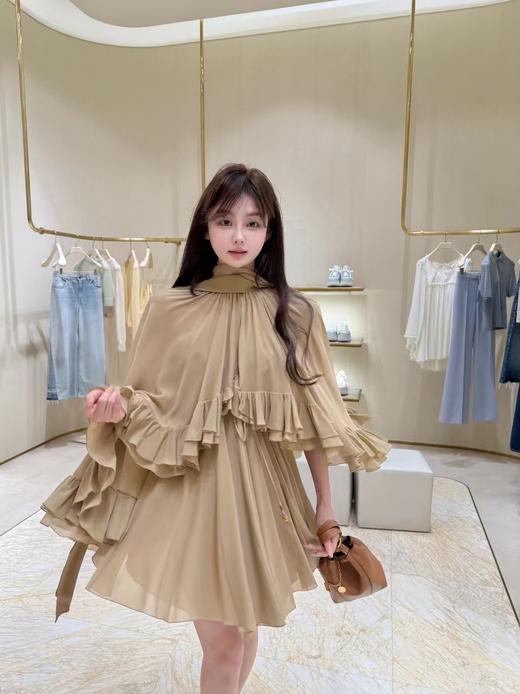 清仓捡漏 LINCHAOZHANG私服定制系列【飞鸟集】   LQ250026斗篷吊带裙LC250048雪纺斗篷上衣 商品图4