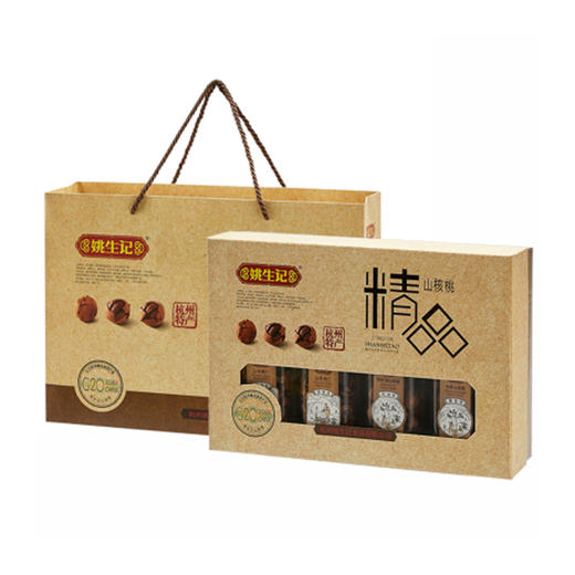 姚生记 精品山核桃礼盒（方形罐） 956g 商品图0
