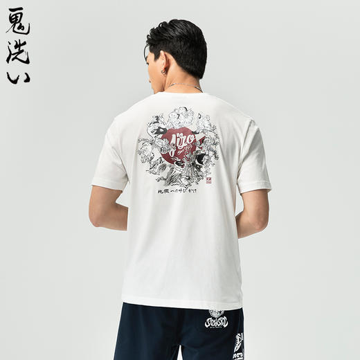 ONIARAI/鬼洗25春夏新品山海百鬼夜行短袖宽松T恤男式 J850200 商品图2