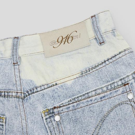 GOODBAI 916 仿胶带印花水洗牛仔A版短裤 商品图4