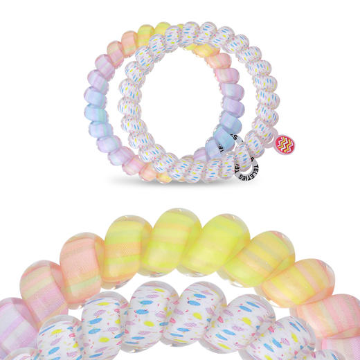 *美国TELETIES电话线M发圈高弹力电话绳泰莉TT圈发绳无痕不勒发女 商品图6