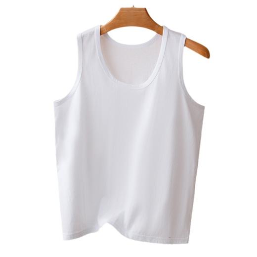 雀说2件装中老年女士纯棉背心大码妈妈老人宽松奶奶全棉汗衫夏薄马甲文化ALYMB02 商品图4