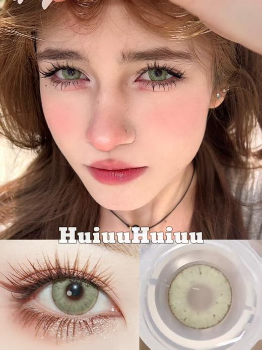 【中直径半年抛】LOVEIIKIRA-萤火之森 绿-14.2mm【半年抛 0-1000度 含有525/575】 商品图0