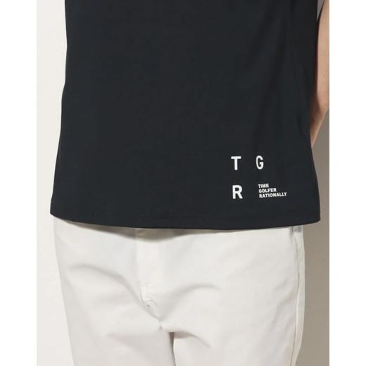 TIGORA 男士高尔夫 吸水速干光滑面料小高领短袖T恤 商品图11