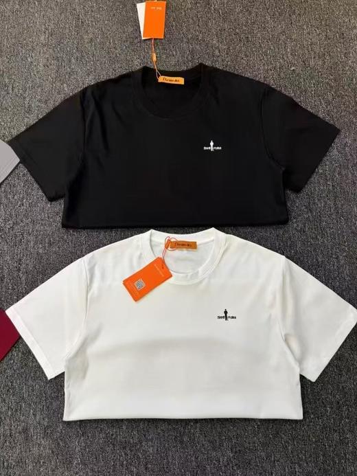 比音勒芬男装专柜正品 2025新款黑色圆领速干弹性抗皱休闲短袖T恤 商品图0