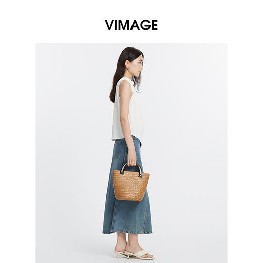 VIMAGE纬漫纪夏季新款时尚百搭纯色小上衣V1913546 商品图2