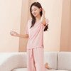 【29.9抢❗️冰丝无痕家居服套装】抖音爆款无痕情侣睡衣女，夏季冰丝清凉短袖圆领男女时尚家居服套装QQ 商品缩略图9