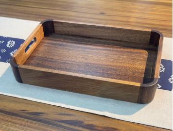 龙福黑檀佛性禅心茶盘（约60*38*7CM）手提托盘胡桃木（约30*20*4.5）熊爪壶承胡桃木 商品图4