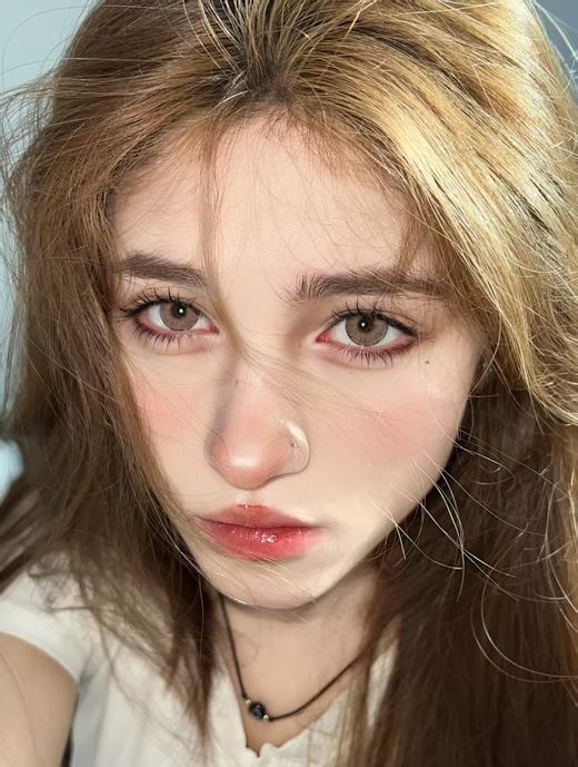 【中直径半年抛】LOVEIIKIRA-薄雾玫瑰 棕-14.2mm【半年抛 0-1000度 含有525/575】 商品图3