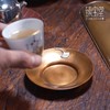 臻宝堂纯手工银杏叶雕刻经典铜托家用隔热茶托垫禅意茶蝶中式茶具银杏叶雕刻经典托 商品缩略图4