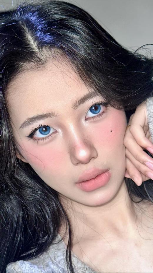 【中直径半年抛】LOVEIIKIRA-海岛微光 蓝-14.2mm【半年抛 0-1000度 含有525/575】 商品图7