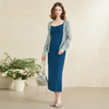 西遇吊带连衣裙女新款宽肩带修身纯欲包臀后妈裙长裙SS150094/SS150229 商品缩略图2