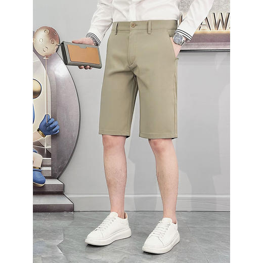 五分休闲短裤男士夏季薄款宽松直筒中裤子西裤  YMXZ-907/D07* 商品图4