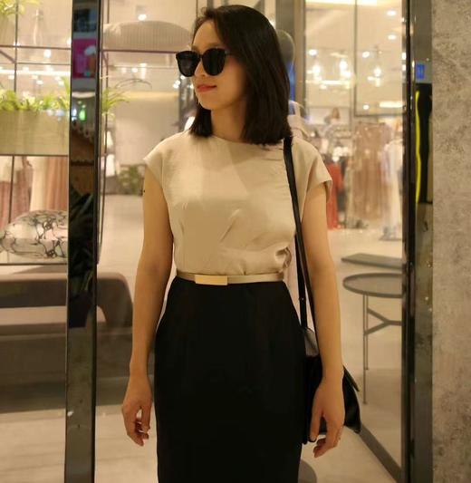 孤品-瑞霞同款，J8182307颈袖添香时尚气质名媛修身包臀职场装连衣裙女装包裙子J8182307不退可换 商品图0