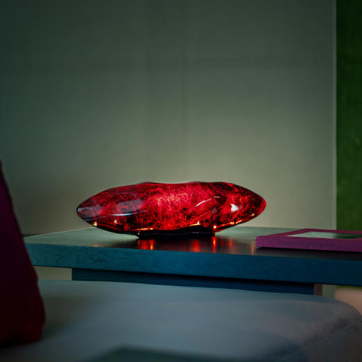 摩根梦幻橄榄系列聚光台灯古法琉璃亮橙红色 商品图6