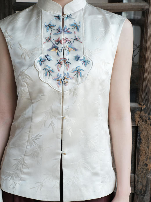盛唐牡丹| 手工刺绣如意对襟上衣 商品图2