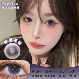 Papadox 仲夏花园 日抛 十片 14.2mm 参考着色 13.4mm 基弧 8.5 含水 50% 新锐国货