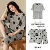 【免穿文胸】2025新款短袖七分裤睡衣套装 100%纯棉薄款春夏家居服休闲舒适可外穿 商品缩略图3